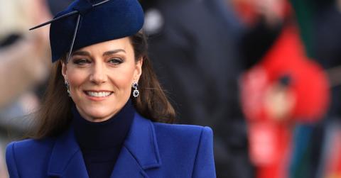 Princess of Wales and Princess Charlotte attend the Christmas Morning Service in blue.