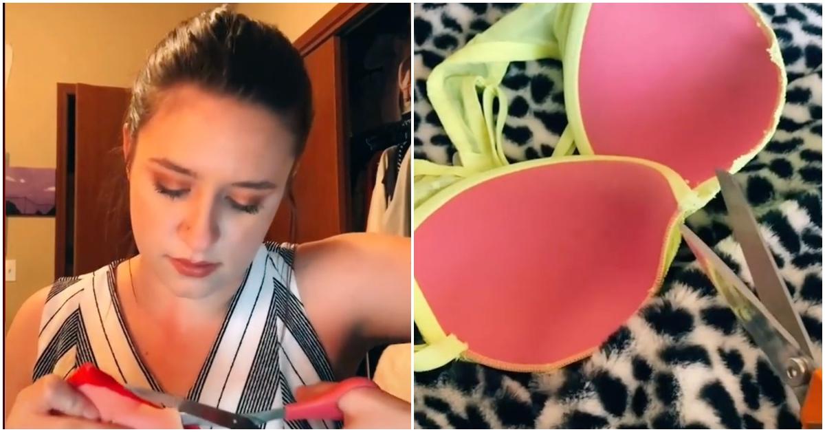 TikTok bra hack: DIY hack to turn padded bra into lacy bra or bralette