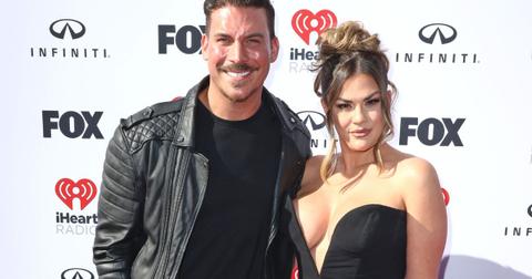 Jax Taylor and Brittany Cartwright pose for photo at an iHeart Radio event