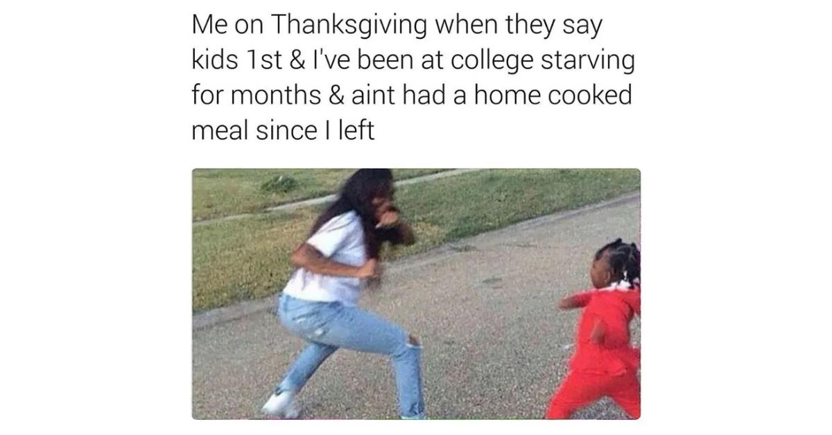 Fighting Thanksgiving meme