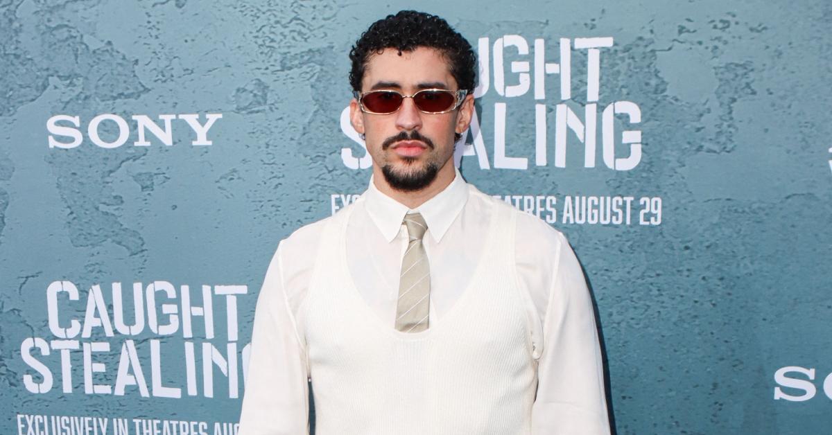 Bad Bunny on the red carpet