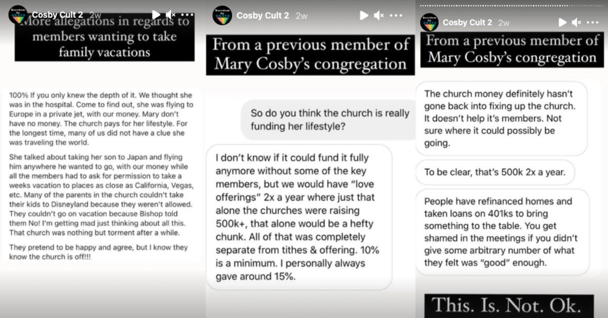 Rumors about the money at Mary Cosby's church (via Bored by Bravo)