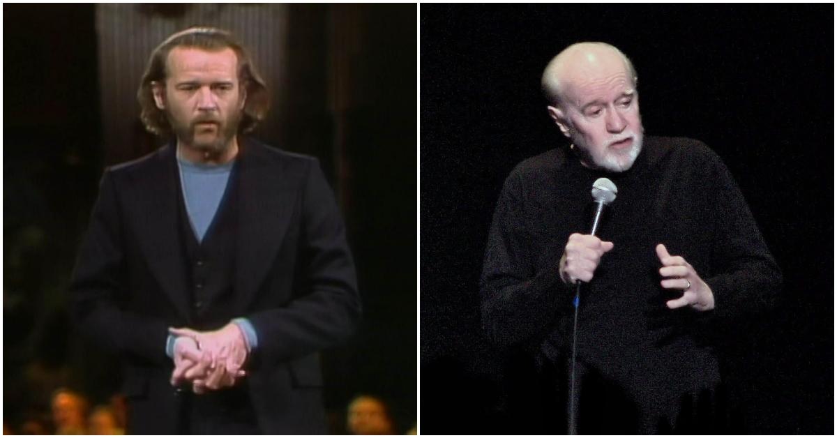 George Carlin (right) performing one of his last shows in 2008.