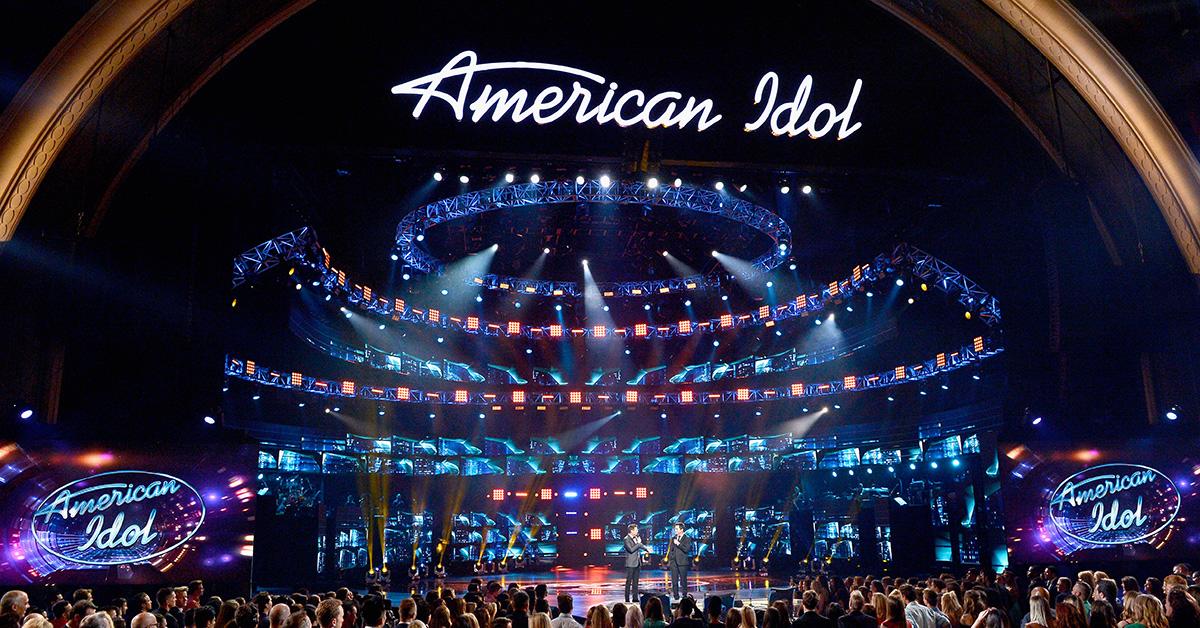 The stage for the 'American Idol' finale. 