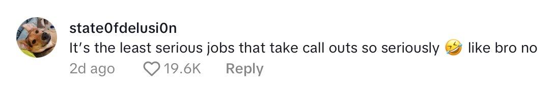 Comment on woman's post about how her job wouldn't let her call out because her kids were sick.