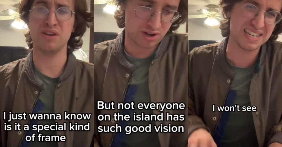 Three clips of OliveSongs video asking how to wear glasses on Survivor