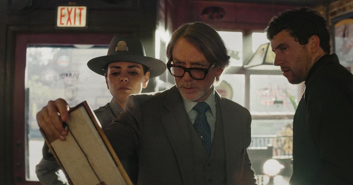 (L-R): Mila Kunis, Daniel Craig, and Josh O'Connor in 'Wake Up Dead Man: A Knives Out Mystery'