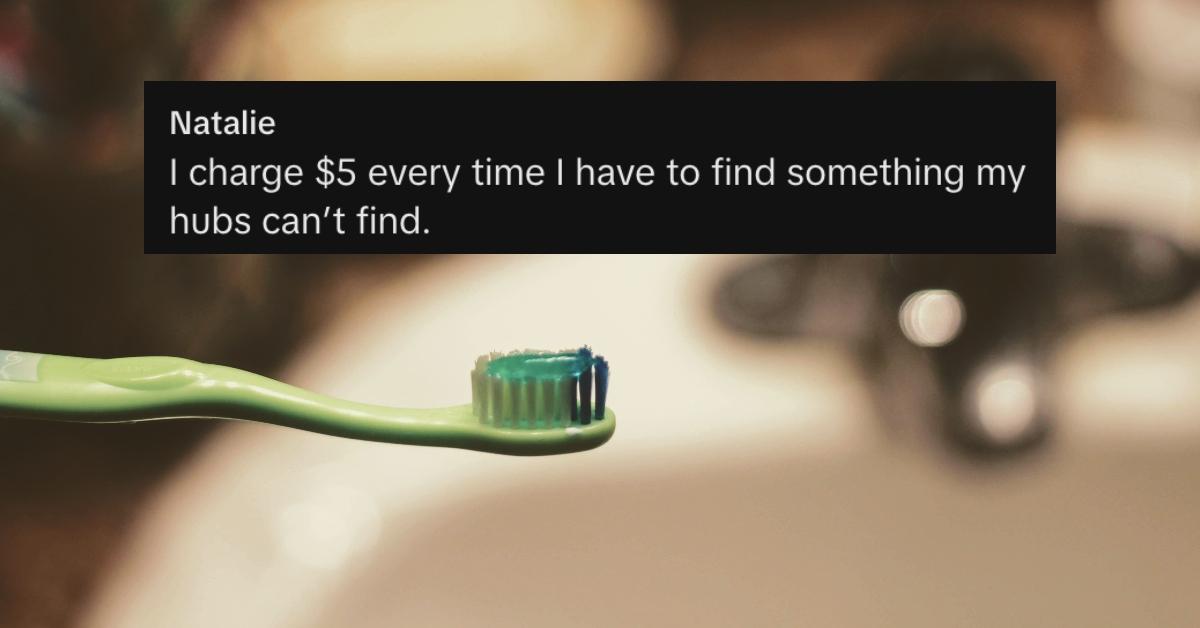 Toothbrush with toothpaste on it