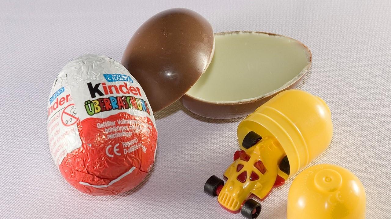 A German Kinder Suprise egg and toy