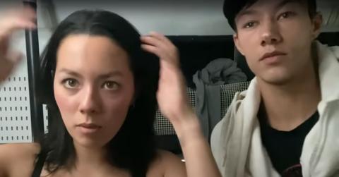 Kiyomi and Micah Vining getting ready together