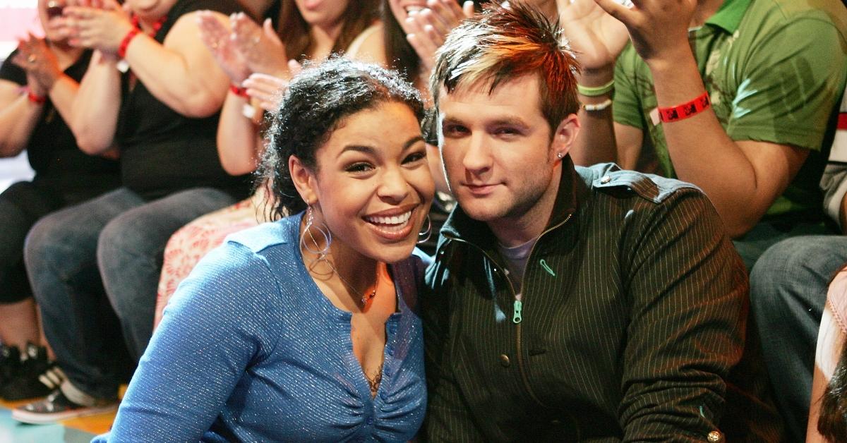 Jordin Sparks and Blake Lewis on 'TRL' in May 2007