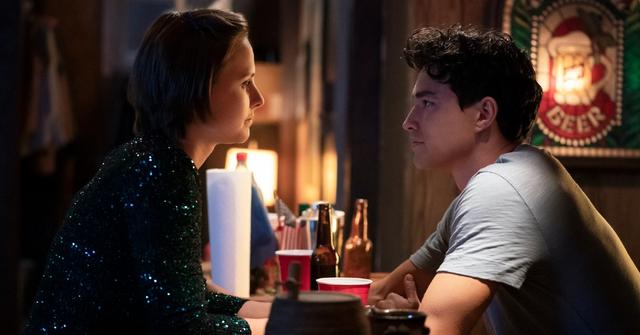 (L-R) Kimberly (Pauline Chalamet) and Nico (Gavin Leatherwood)