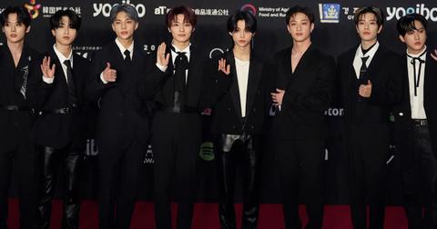 Bang Chan, Lee Know, Changbin, Hyunjin, Han, Felix, Seungmin, and I.N. of Stray Kids at the 2022 MAMA Awards