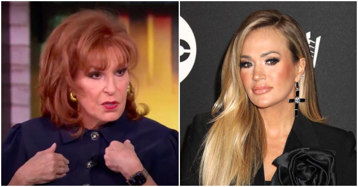 Joy Behar and Carrie Underwood at separate events.