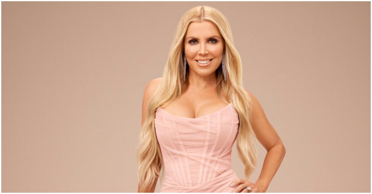 Jen Armstrong of 'The Real Housewives of Orange County' posing in a promo photo. 