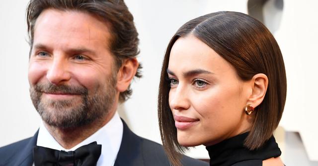 Bradley Cooper and Irina Shayk smile for cameras at the 91st Annual Academy Awards on Feb. 24, 2019, in Hollywood, Calif.