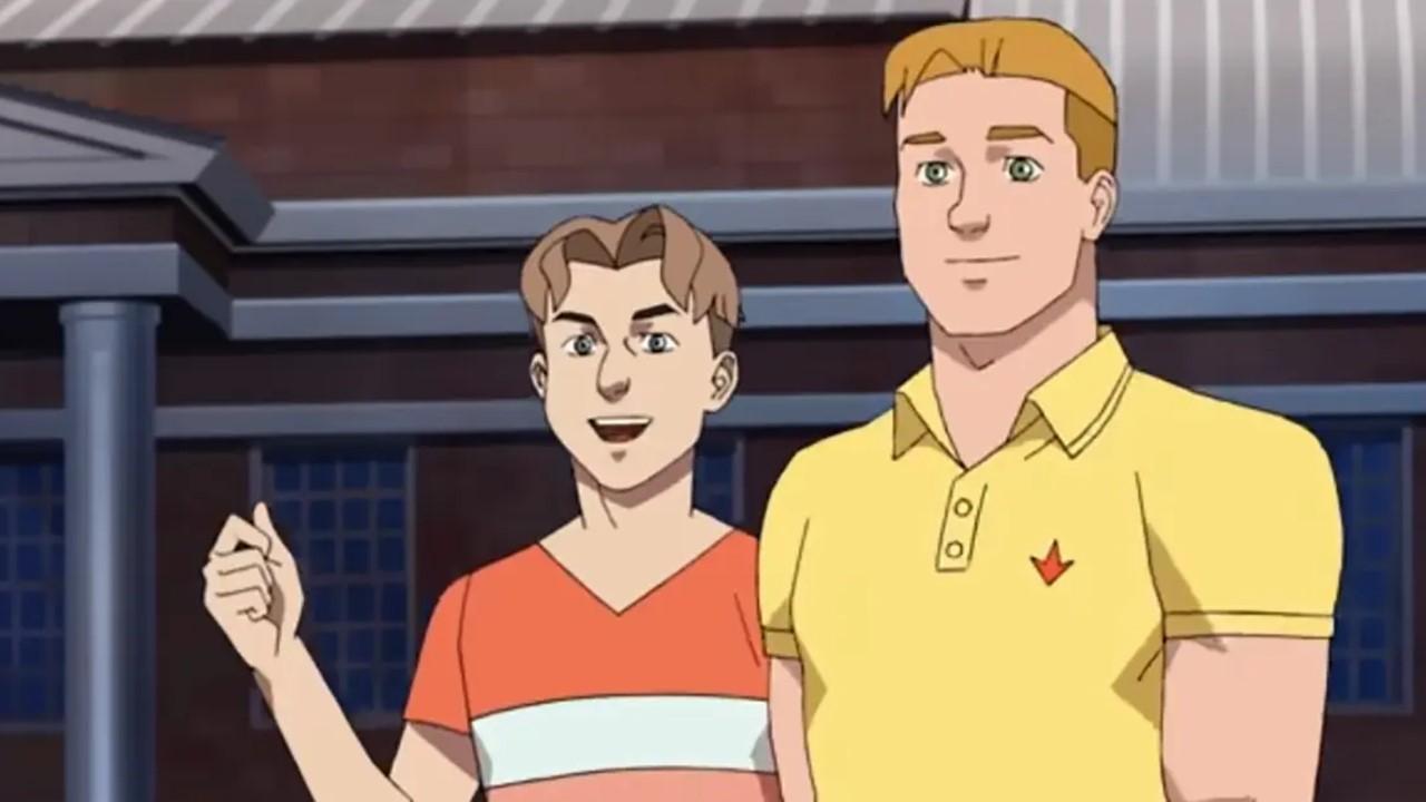 Rick Sheridan (right) in Season 1 of 'Invincible'