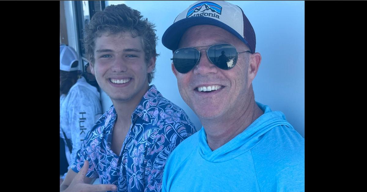 August Borden (L) with his stepfather