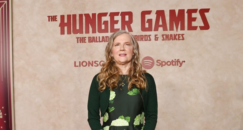 Suzanne Collins at the premiere of A Ballad of Songbirds and Snakes