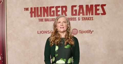 Suzanne Collins at the premiere of A Ballad of Songbirds and Snakes
