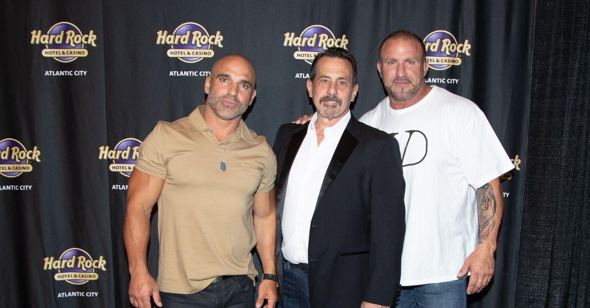 Joe Gorga, Joe Benigno, and Frank Catania pose for a photo at an event in Atlantic City