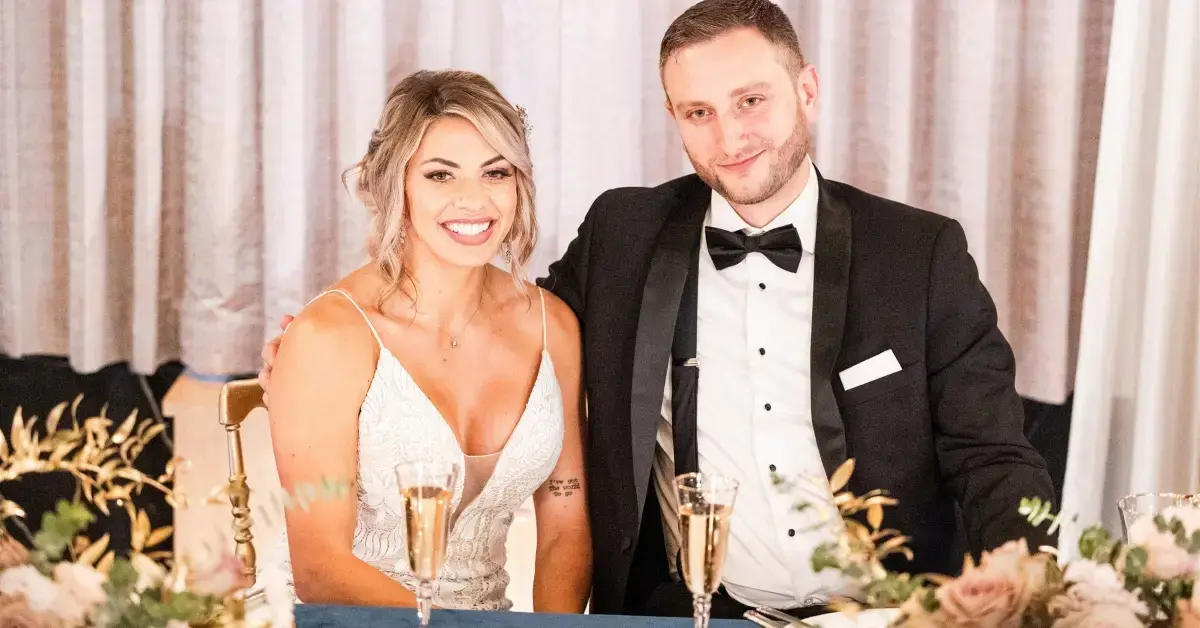 Madison and Allen at the wedding on MAFS