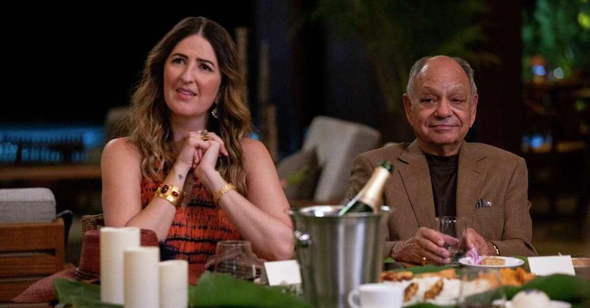 D'Arcy Carden and Cheech Marin in 'Shotgun Wedding'