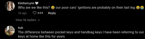 TikTok compares women's keys to the guys' keys