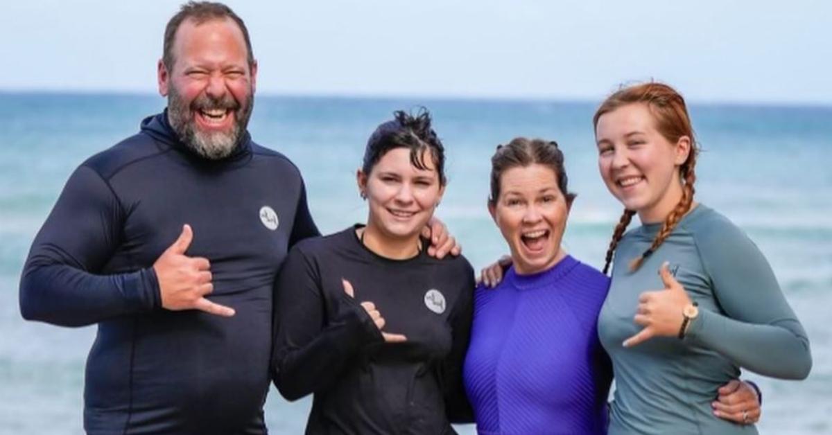 (L-R): Bert Kreischer, Georgia Kreischer, LeeAnn Kreischer, and Ila Kreischer