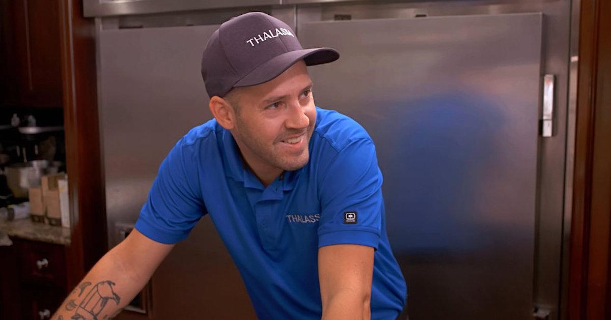 Chef Ryan McKeown in the galley on 'Below Deck Down Under.'