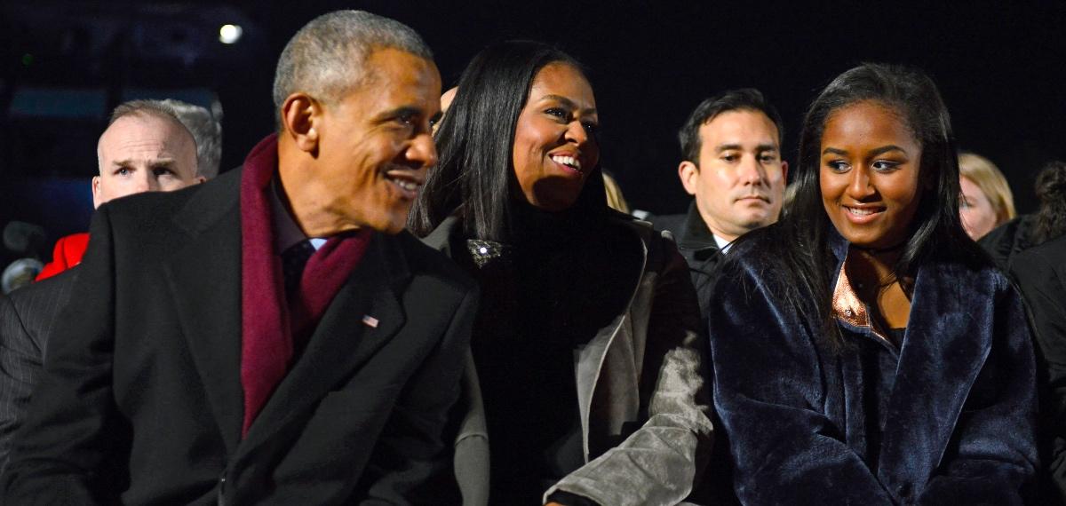Barack Obama, Michelle Obama, Sasha Obama