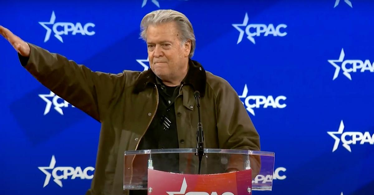 Steve Bannon at the 2025 CPAC