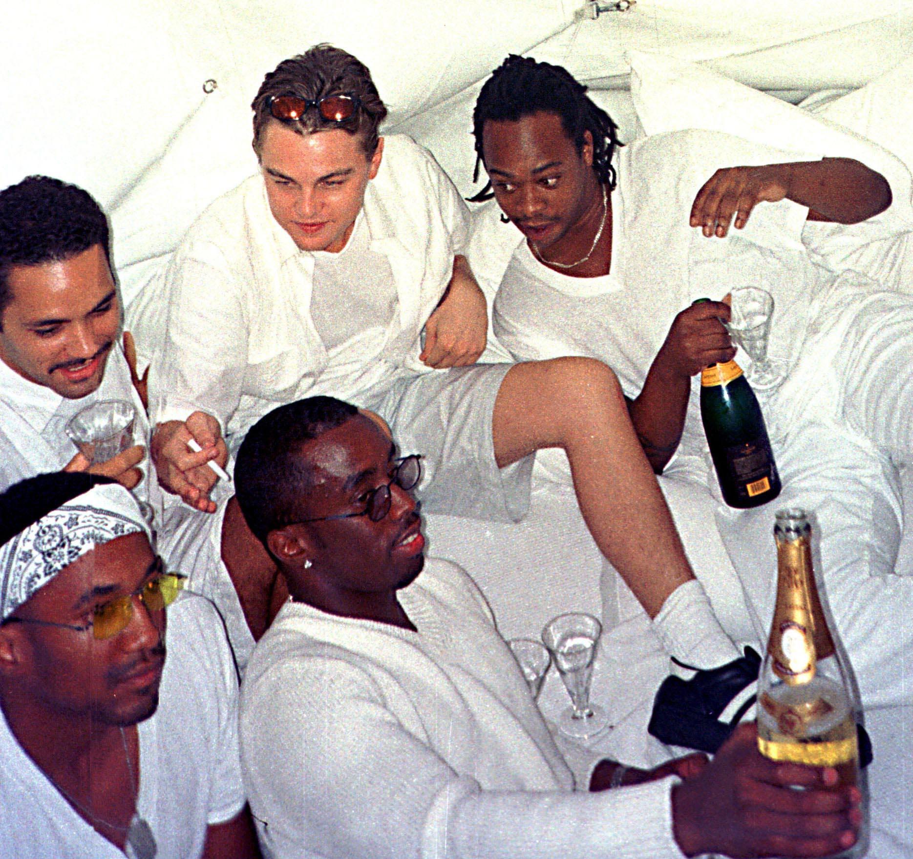 Leonardo DiCaprio at Diddy's 1999 White Party.