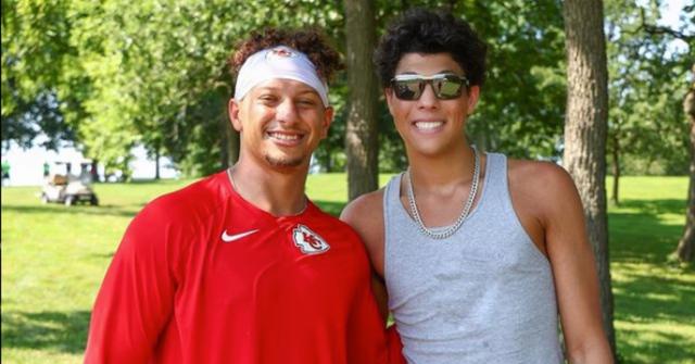 Patrick and Jackson Mahomes