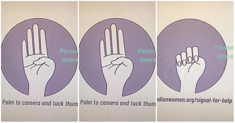 TikTok Hand Signal For Help