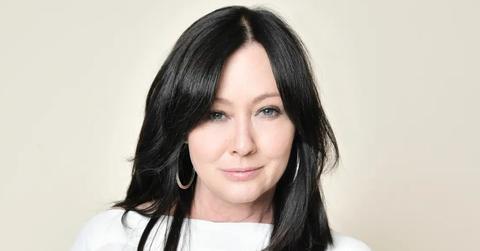 Shannen Doherty in a white sweater