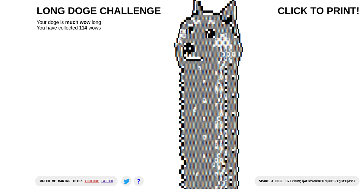 Long Doge Challenge