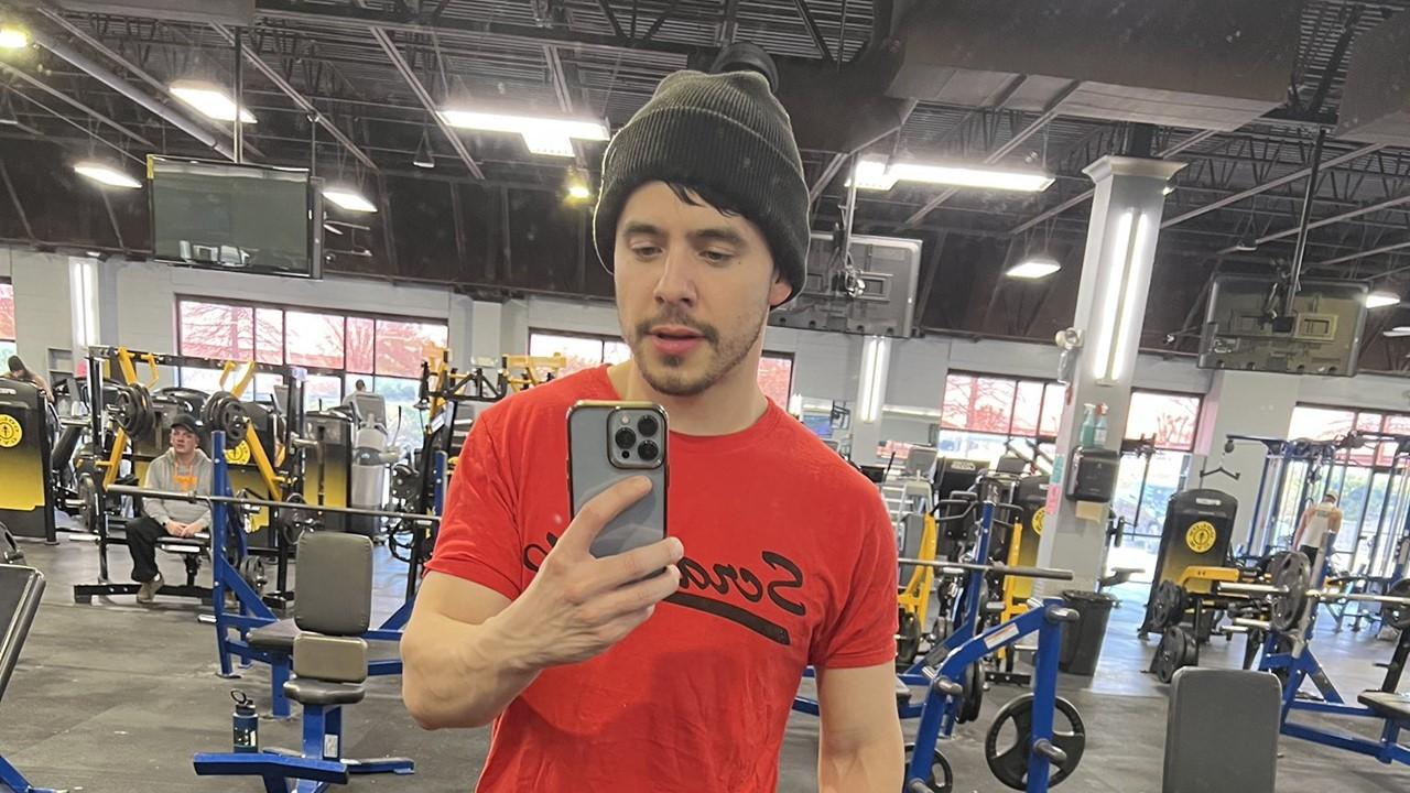 David Archuleta at the gym