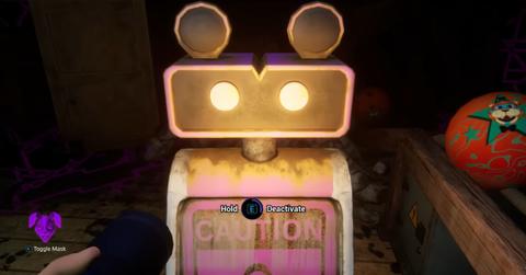 A Caution Bot from the FNAF Ruin DLC.