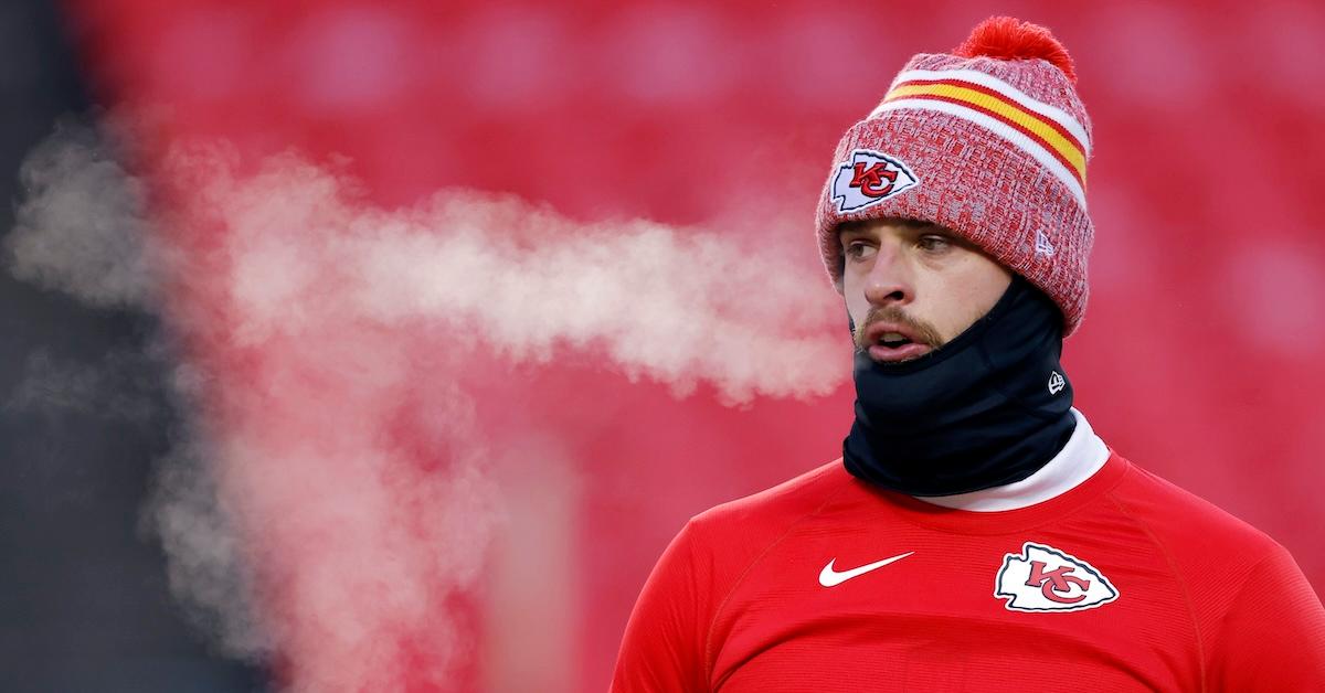 Harrison Butker at Chiefs playoff game