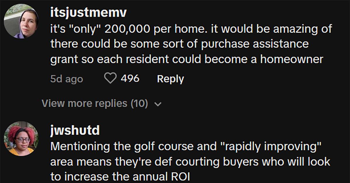 Entire neighborhood up for sale on Zillow TikTok comments