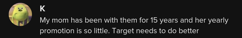 target  cents an hour raise