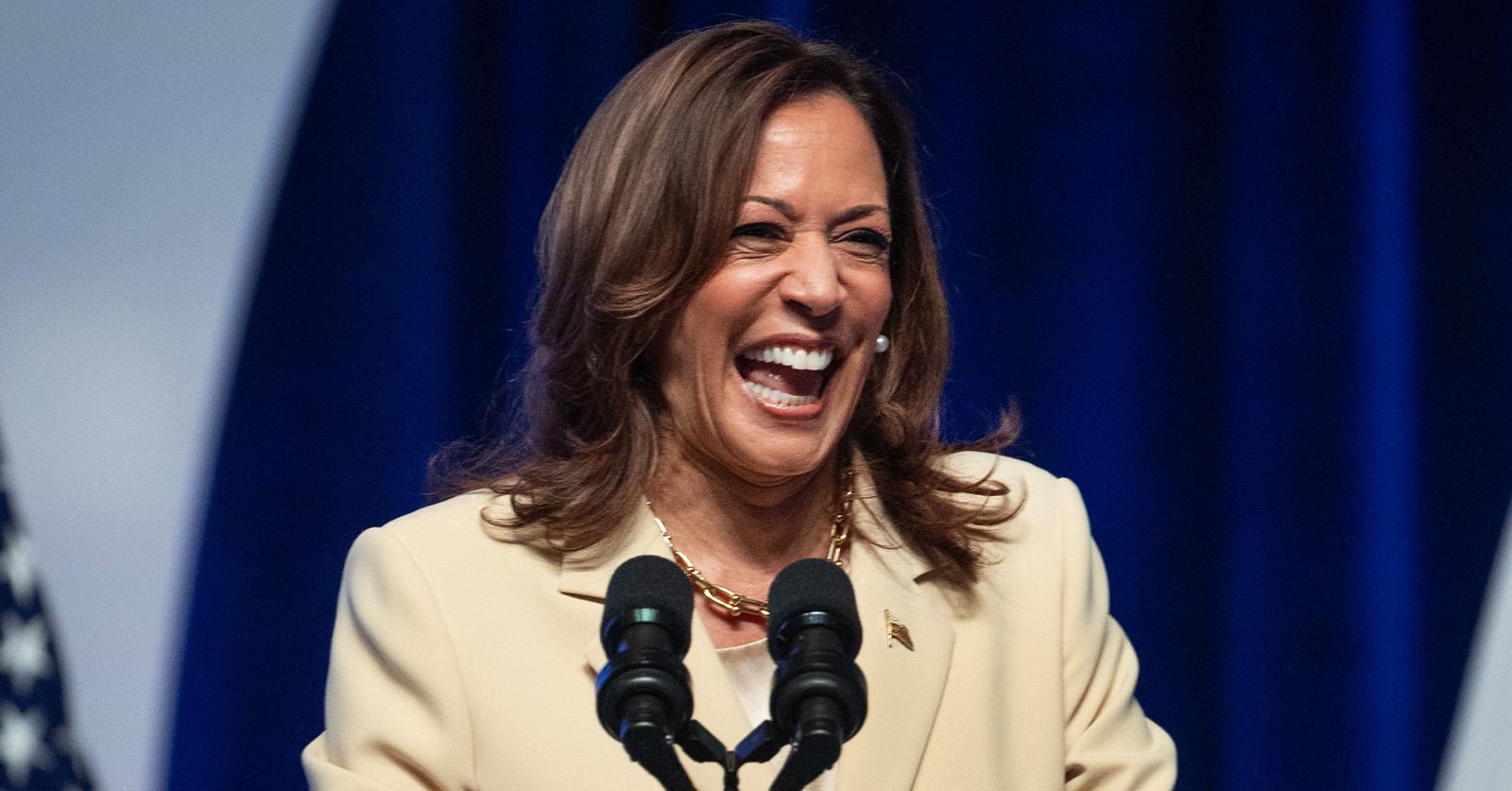 kamala harris laughing