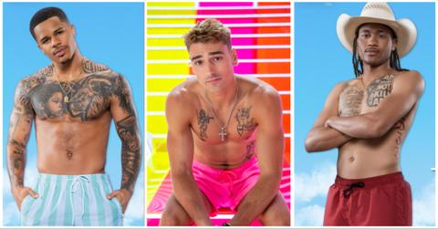Ace Greene, Austin Shepard, and Taylor Williams on "Love Island USA."