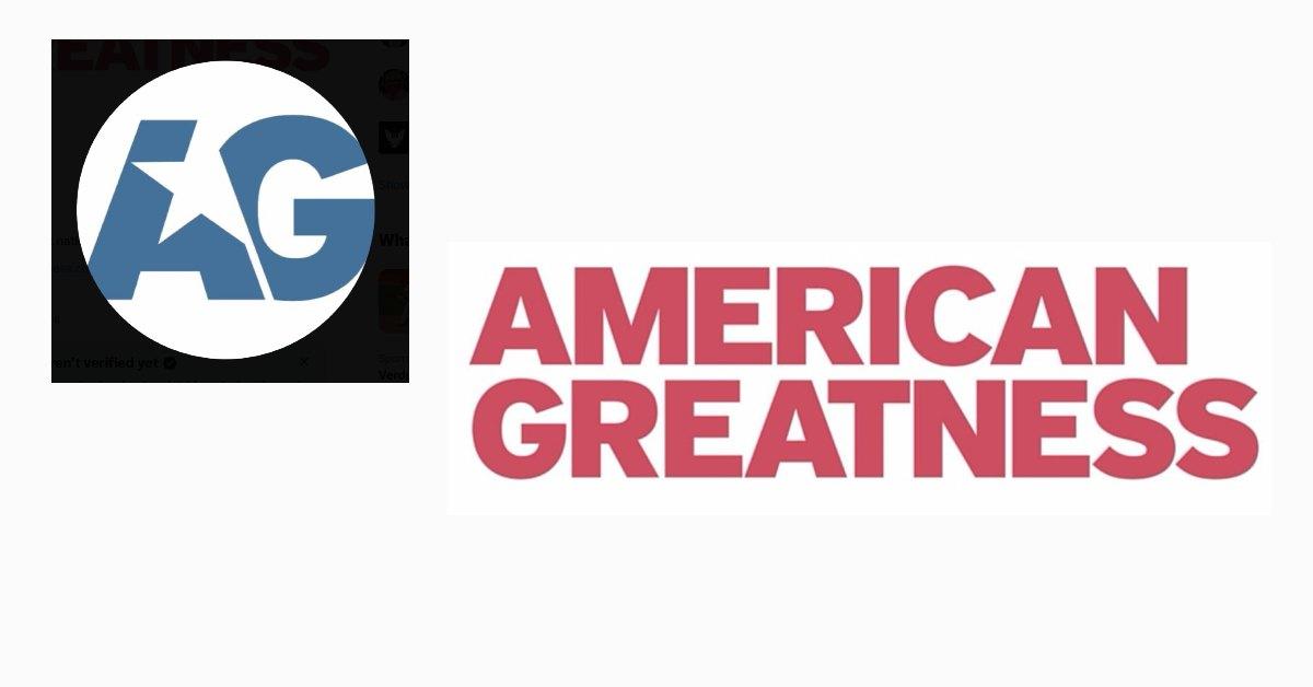 The American Greatness website logo.