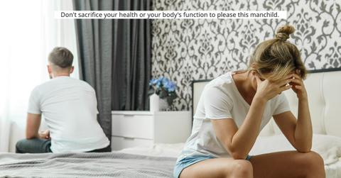 A woman's husband refuses to help her if she gets surgery