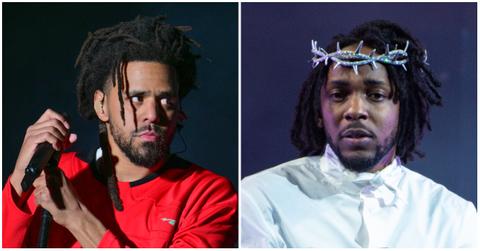 (l-r): J. Cole and Kendrick Lamar