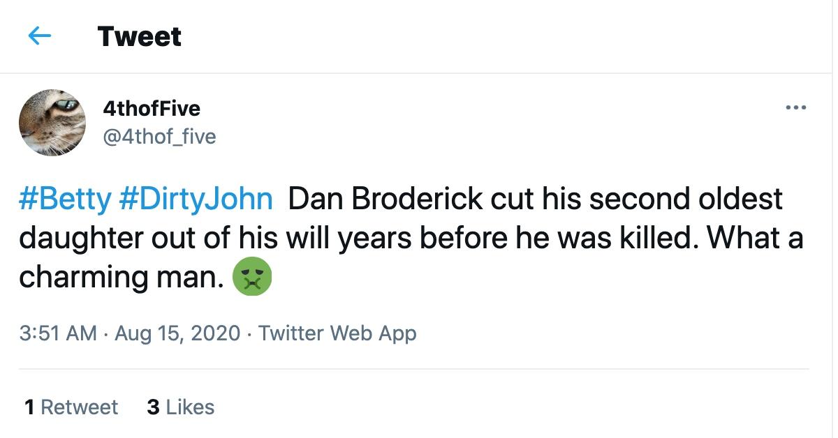 Why Did Dan Broderick Leave Lee out of His Will? What to Know