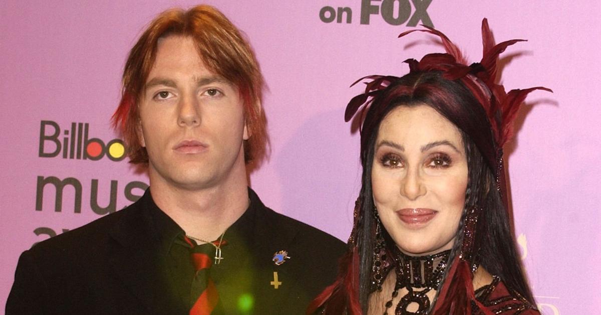 Cher and her youngest son, Elijah Blue Allman, in 2002.