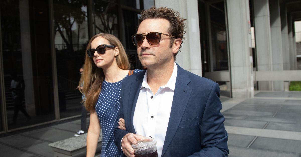 Danny Masterson and his wife Bijou Phillips outside the Clara Shortridge Foltz Criminal Justice Center